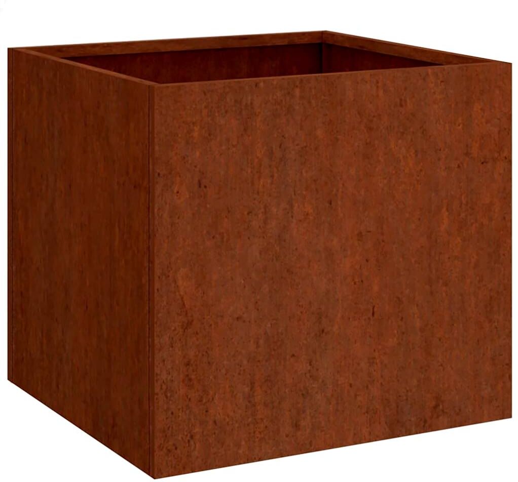 vidaXL Jardinières 2 pcs 49x47x46 cm acier corten