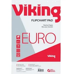 Viking Flipchart-Papier Kariert Euro 20 Seiten 5 Stück à 20 Blatt