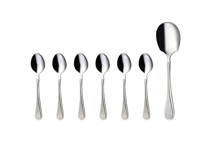 Hardanger Bestikk Carina dessertset 7 delig roestvrij staal
