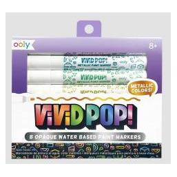 Ooly Vivid Pop!! Metallic-Acrylmarker, 8 Stück (69946039)