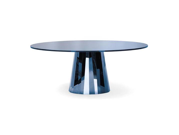CLASSICON table PLI (Bleu - cristal et acier)