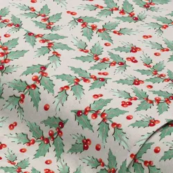 Baumwollstoff Ilex "Sina", grau-color