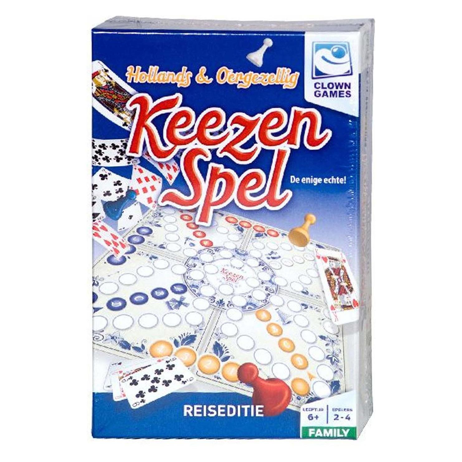 Clown games Clown Keezenspel Travel Edition (Niederländisch, 2 - 4 Spieler) (0607045)