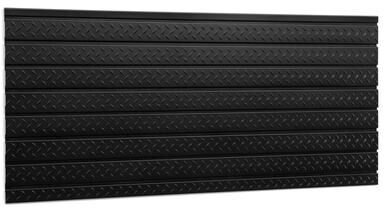 "NewAge Products Pro Series 56"" Slatwall Backplash - Black Diamond Plate"