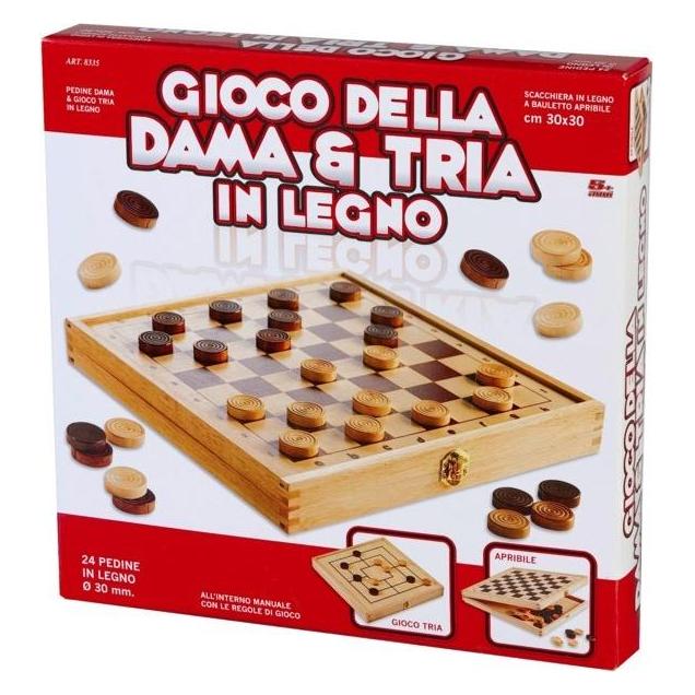 Rs Toys GAME DAMA AND TRIA WOOD 30X30 (46036510)