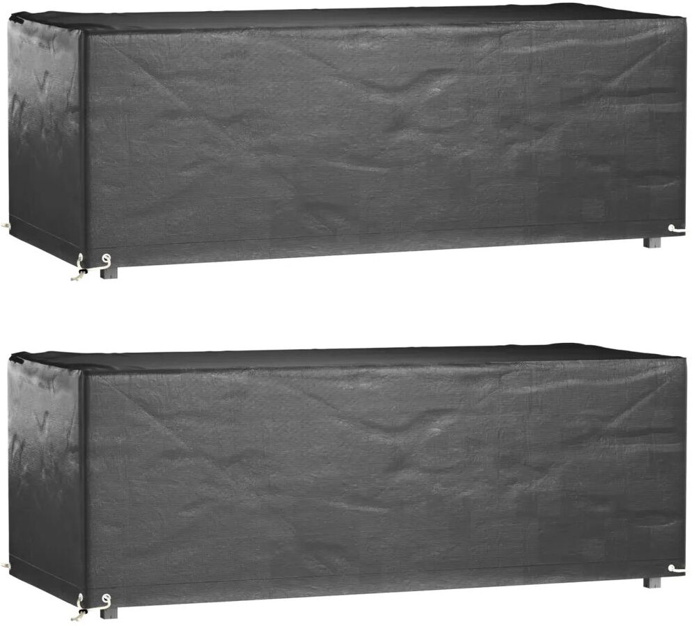 Dakota Fields Outdoor Patio Sofa Cover Black 65cm H X 192cm W X 82cm D