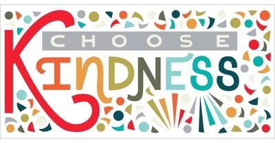 RoomMates Rainbow Choose Kindness Giant Peel and Stick Wall Decal