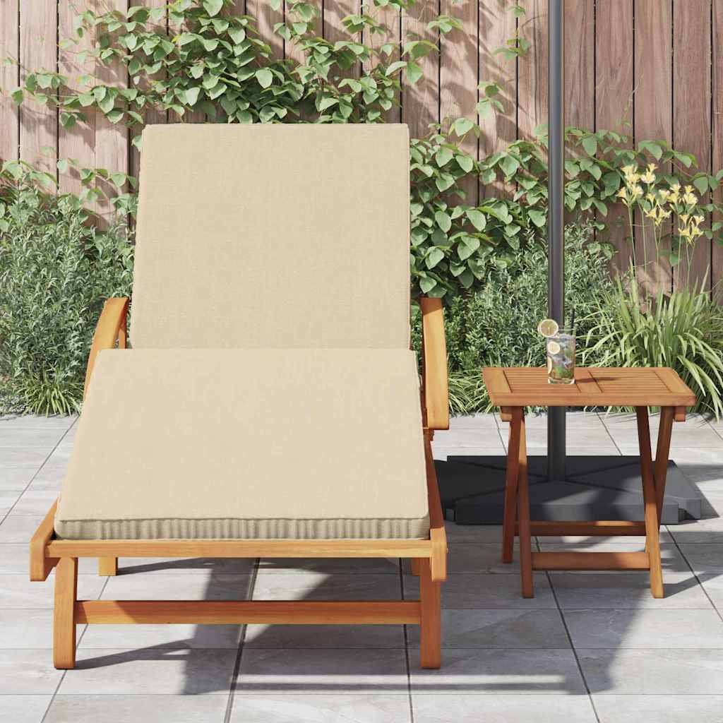 vidaXL Transat Bois d'Acacia Massif Beige