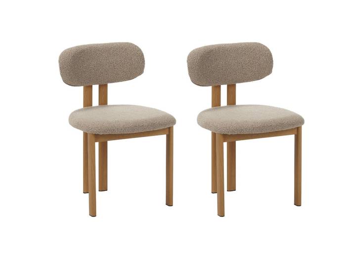 Livetastic Stuhl-Set Miyo Eiche, Sand, Metall, 50x80x52 cm, Esszimmer, Stühle, Esszimmerstühle, Esszimmerstühle-Set