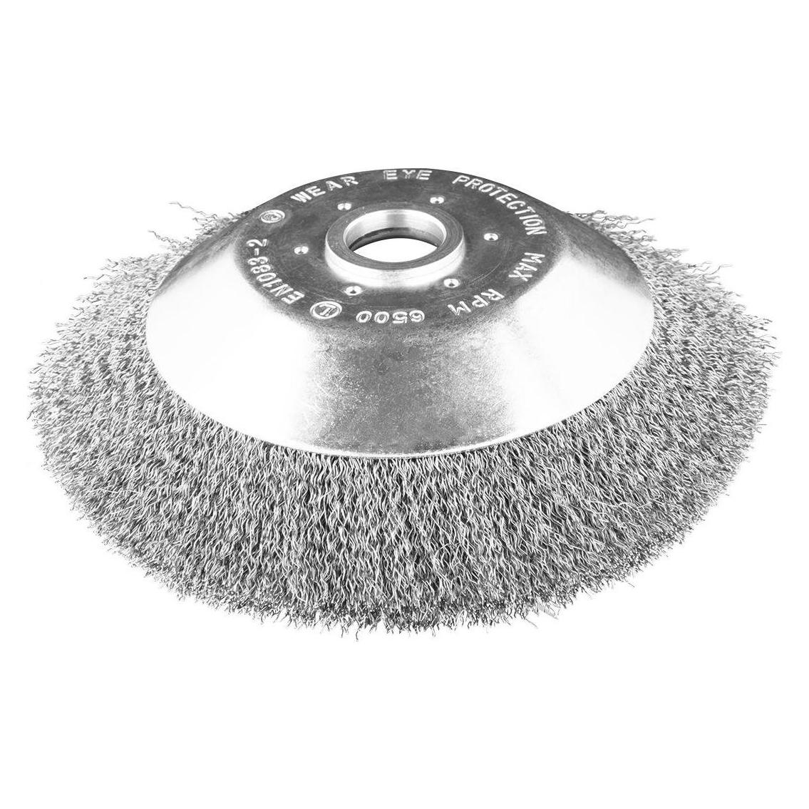 Graphite Drahtbürste für Freischneider 200 x 25,4 mm, weiche, gewellte Drähte (TOP-55H103)
