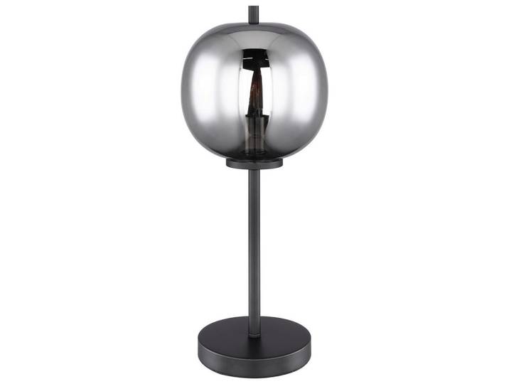 Globo Tischleuchte, Schwarz, Metall, Glas, 45 cm, mit Schalter, Lampen & Leuchten, Innenbeleuchtung, Tischlampen, Tischlampen