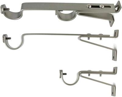 Urbanest "Long Double Drapery Curtain Window Rod Bracket Holder, Up to 1.25"" Rod"