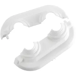 Danfoss Doppelrosette (PVC weiß) für Rohrd. 12-24mm, Abst. 50 mm, (5St.)