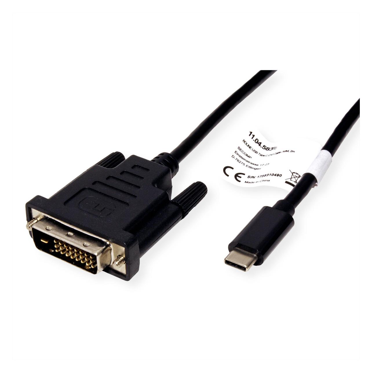 Roline USB Typ C - DVI (2 m) (11.04.5831)