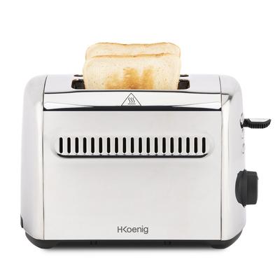 H.Koenig Toaster TOS9 / 2 Breite Schlitze 40mm / 7 Stufen Bräunung