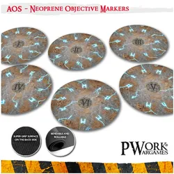 Pwork Wargames Tapis de Jeu - Neoprene Objectives Age of Sigmar Thunder Strike (Schaumstoff)