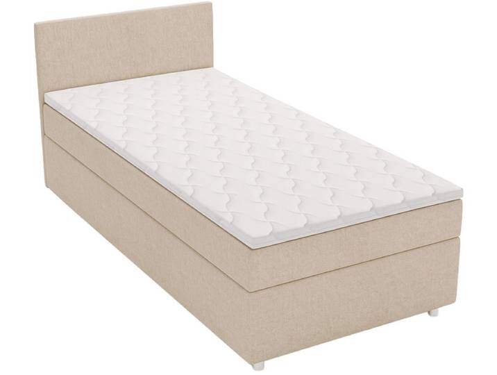 Kastenbett FREDO beige 90x200cm halbfest