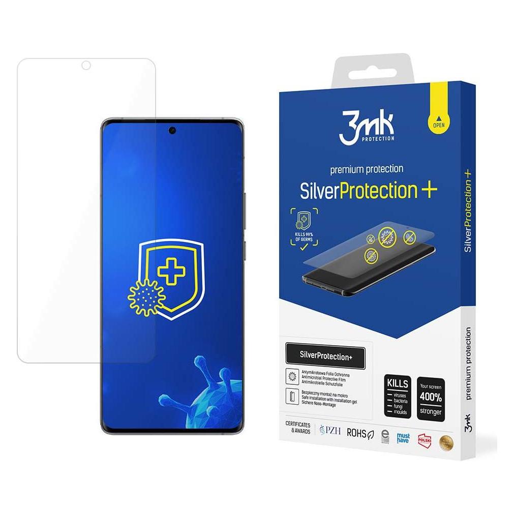 3MK SilverProtect+ Vivo X90 Pro Folia Antymikrobowa montowana na mokro (1 Stk., Vivo X90 Pro) (5903108546867)