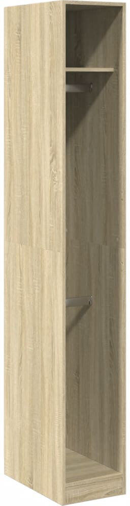 Latitude Run Artressia Manufactured Wood Wardrobe Sonoma Oak 30 x 50 x 200 cm