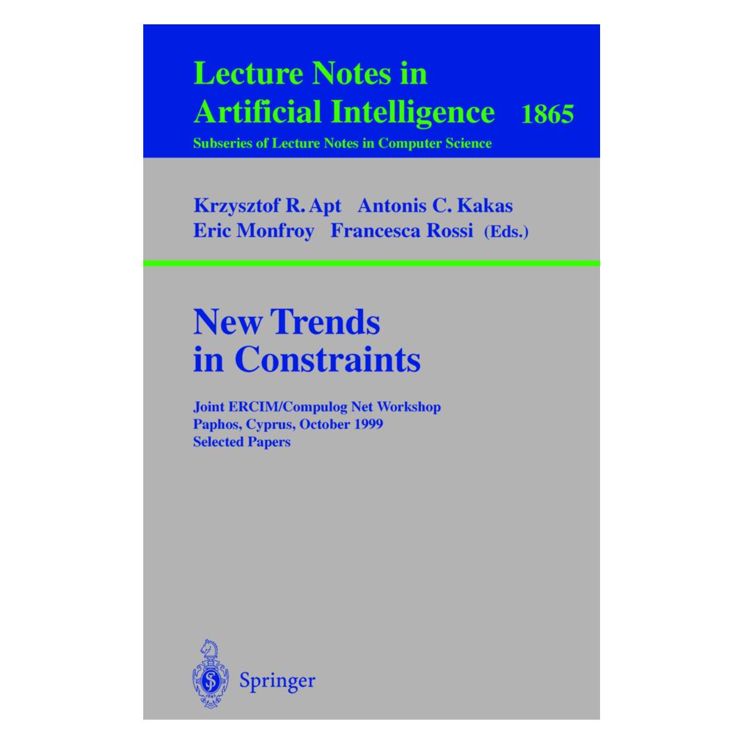 Springer New Trends in Constraints (Englisch, Antonis Kakas, Eric Monfroy, Francesca Rossi, Krzysztof R. Apt) (55198935)