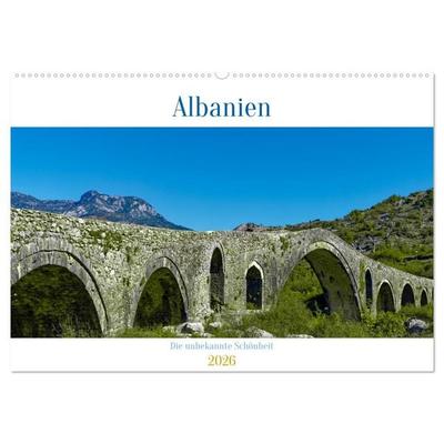 Albanien - Die unbekannte Schönheit (Wandkalender 2026 DIN A2 quer), CALVENDO Monatskalender