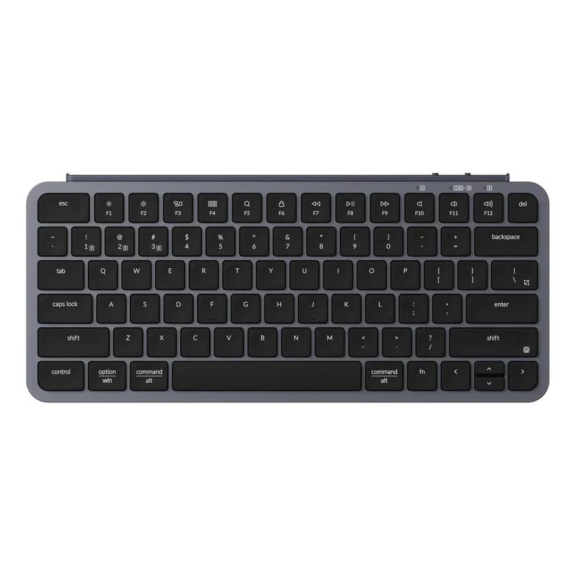 Keychron B1 Pro Ultra-Slim Wireless Keyboard - Space Gray B1P-K1 (US, Kabelgebunden, Kabellos) (B1P-K1)