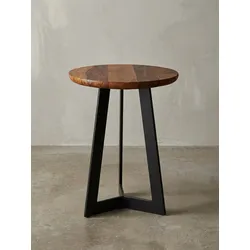 Beistelltisch – Massivholz Metall 35x45x35 cm Industrial
