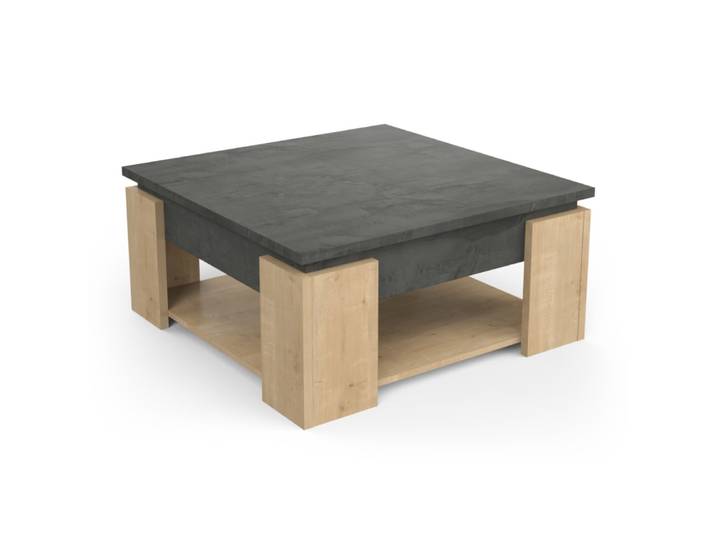 Table basse l80 cm - bois clair