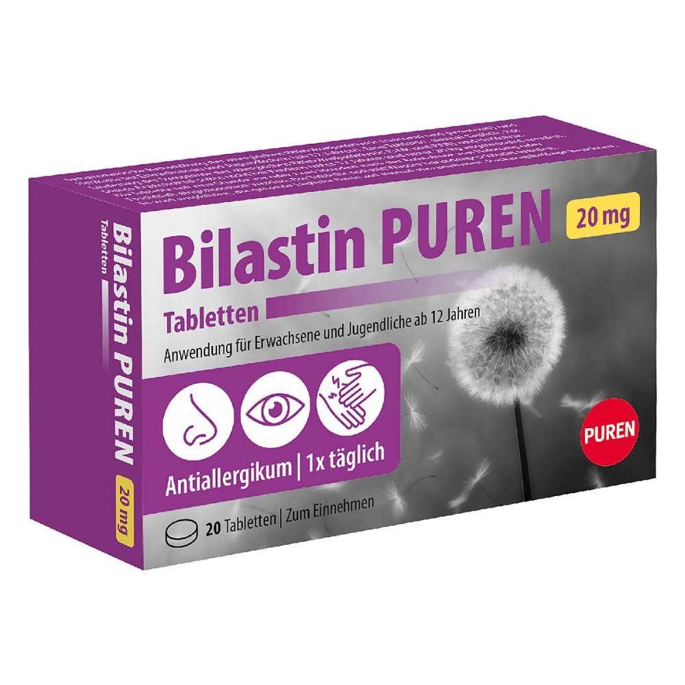 PUREN Pharma GmbH & Co. KG Bilastin Puren 20 mg Tabletten bei Allergie 19767359