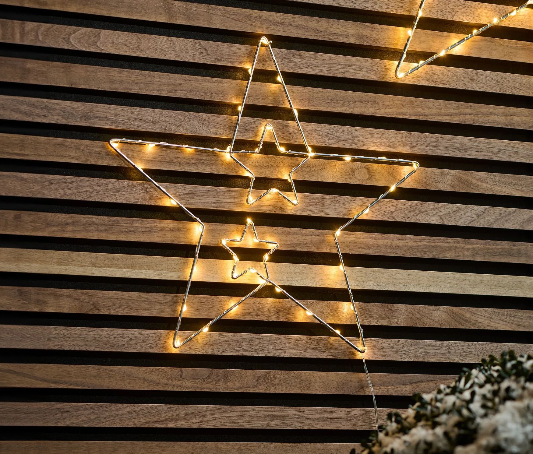 Tchibo - LED-Metallstern - silber