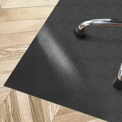 floordirekt Bodenschutzmatte mit abgeschrägter Kante    Kleopatra   Schwarz
