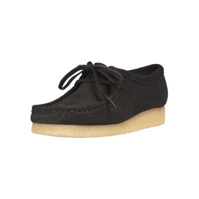 Mokassin CLARKS "Wallabee", Damen, Gr. 39, braun, Kalbsleder, Schuhe Mokassin, im kultigen Design mit hohem Tragekomfort