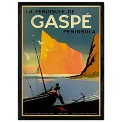 POSTER Gaspé Vintage A3 Rahmenlos
