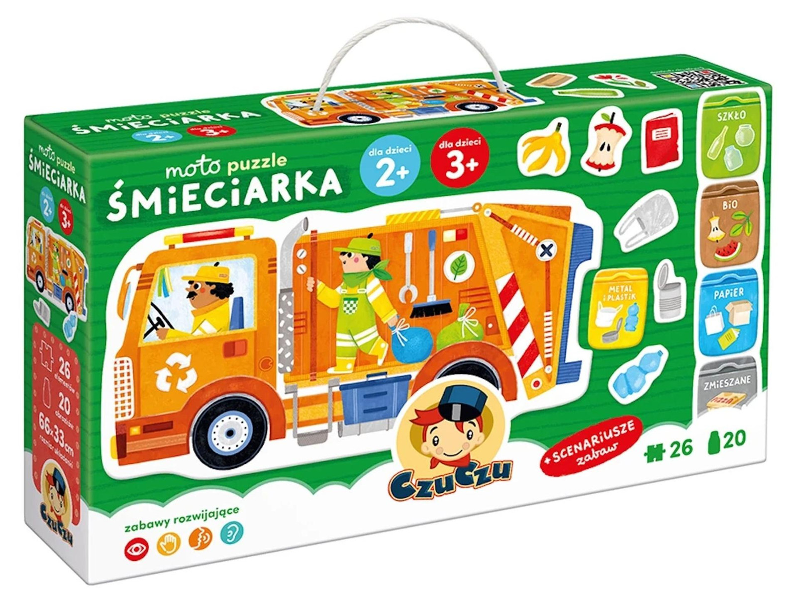 CzuCzu Moto puzzel Vuilniswagen 94010