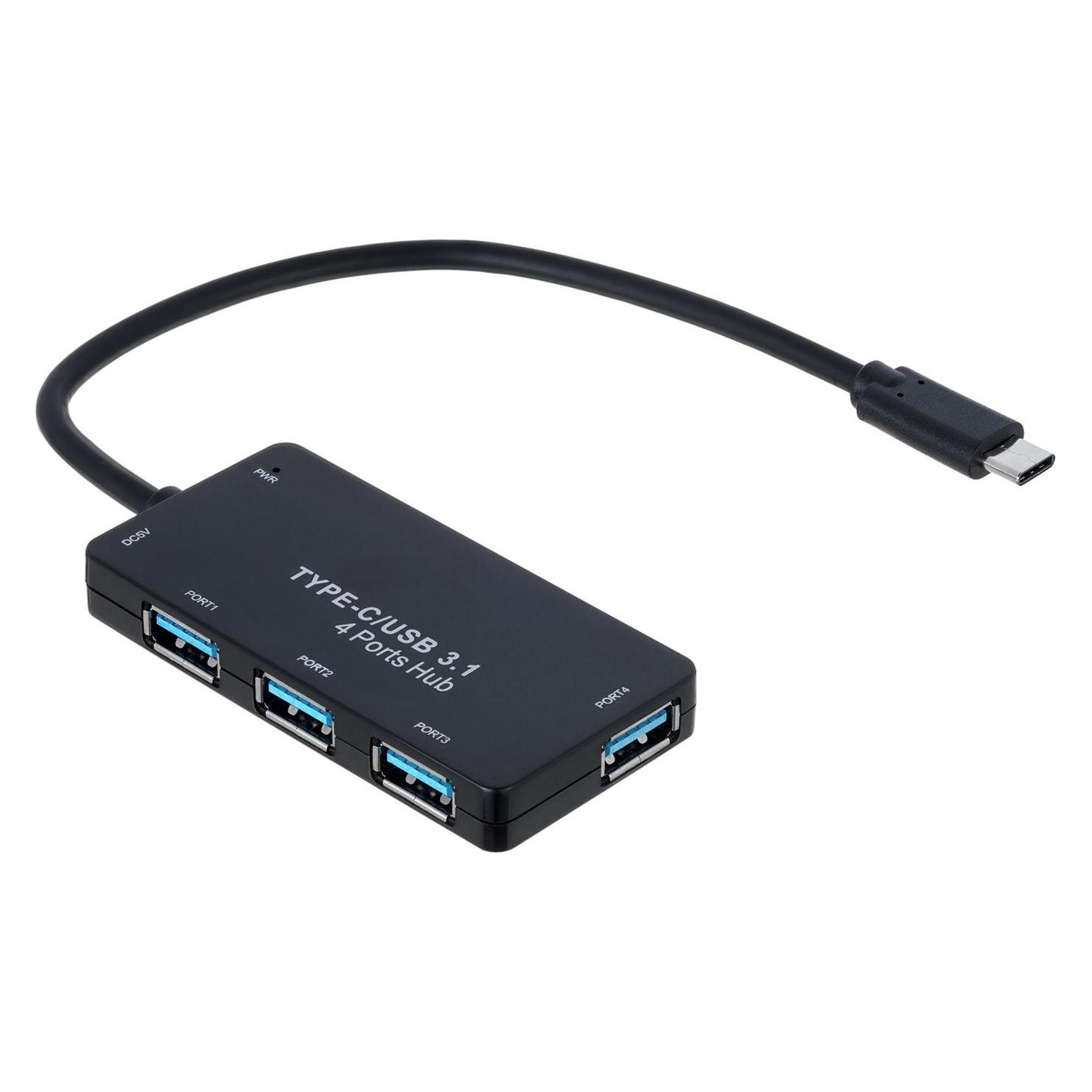 Akyga AK-AD-52 Schnittstellen-Hub USB 3.2 Gen 2 (3.1 Gen 2) Type-C (USB-C, 4 Ports) (AK-AD-52)