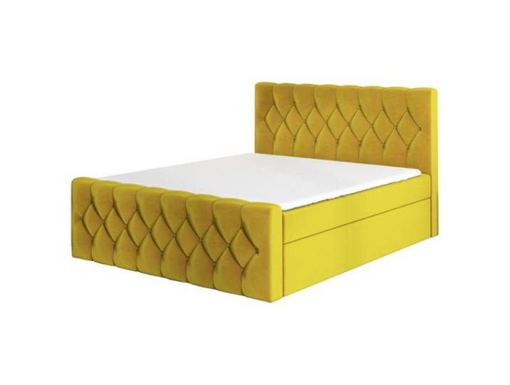 A&J MöbelLand GmbH Boxspringbett ARI mit 2 Bettkästen und Topper. (Boxspringbett mit Bettkasten und gepolstertem Kopfteil. Inclusive Topper!, Kostenlose Lieferung! TOP ANGEBOT), Länge 216 cm Höhe 106 cm
