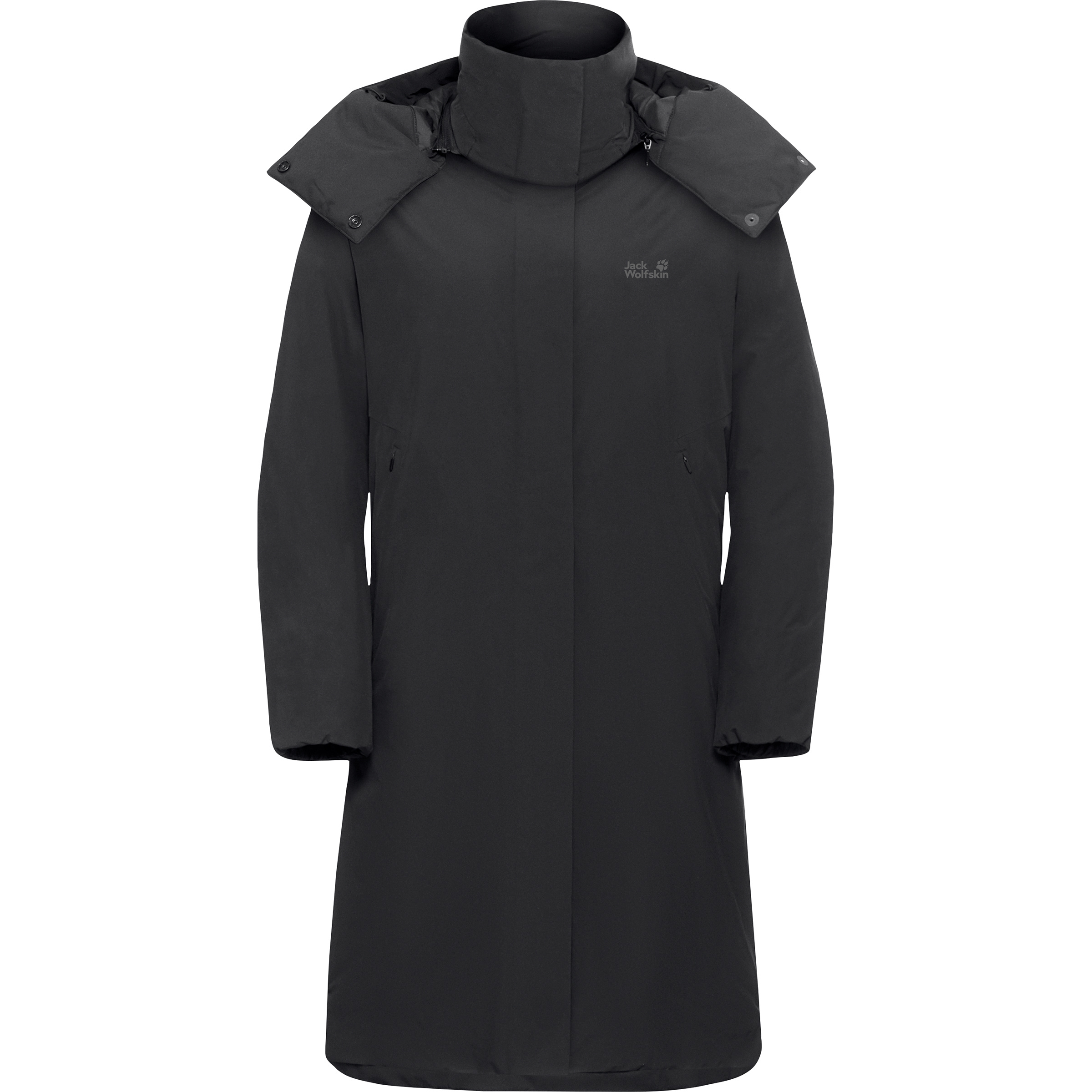 Jack Wolfskin Frost Haven Mantel Damen Winterjacke schwarz Größe S Lifestyle Isolierend Wasserabweisend