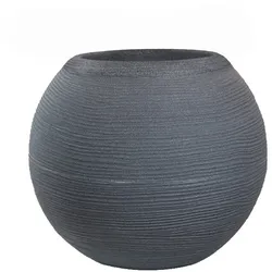 Divina Garden -  Harzvase für Pflanzen im Innen- und Außenbereich, rundes Kugeldesign, D.40x33h, Botticelli Grey