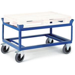 Rollcart Paletten-Fahrgestell hoch, 10-4032, 1230 x 830 mm, Vollgummi-Rollen, Tragkraft 1200 kg