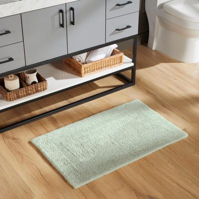 Better Trends Lux Bath Rug Set, 100% Cotton Tufted Reversible Bath Mats, Soft Absorbent, Machine Washable Rugs for Shower