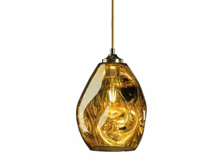 Lupia Licht Pendelleuchte Drop, bunt, aus geblasenem Glas - Gold