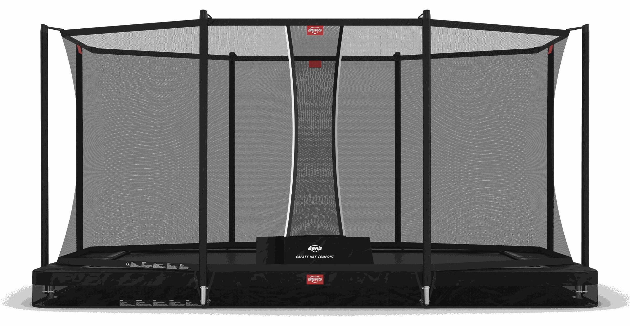 BERG Bodentrampolin Ultim Favorit InGround 410 + Sicherheitsnetz Comfort