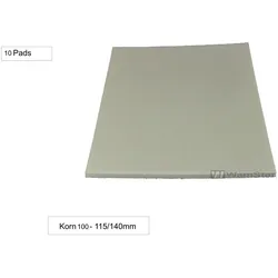 10 x WamSter® 115/140 - Softpad Korn 100 P220 Handpad Schleifpad Vlies