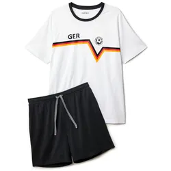 Tchibo - Shorty-Pyjama - Herren - Gr. L - schwarz/print