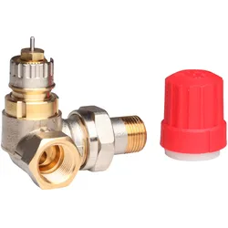 Danfoss Ventilgehäuse RA-N 10 R 3/8, WE links, matt vernickelt