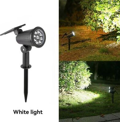 Perfect Picks Market Outdoor LED Solar Spotlight Adjustable Brightness & Waterproof Garden Light white Light 4pcs