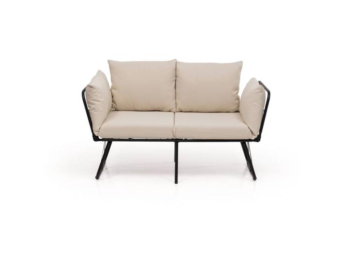 Bettsofa Viper Beige Abweisender Stoff B 150 T 60 cm - Bettsofa