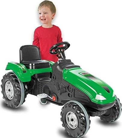 Trettraktor Big Wheel, Kinderfahrzeug grün