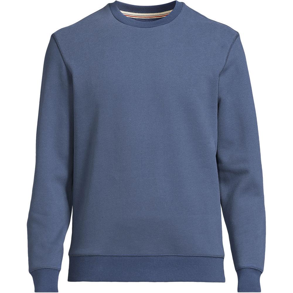 Rundhals-Sweatshirt SERIOUS SWEATS in Tall-Größe für Herren, Herren, size: tall, Blau, Baumwoll-Mischung/Polyester-Mischung, by Lands' End