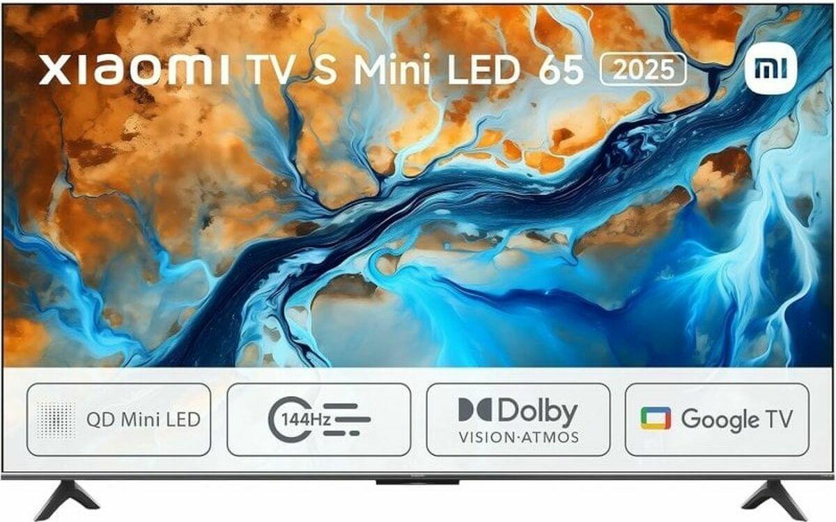 Xiaomi TV S Mini LED 65 2025, 165,1 cm (65"), 3840 x 2160 Pixel, LED, Smart-TV, WLAN, Schwarz